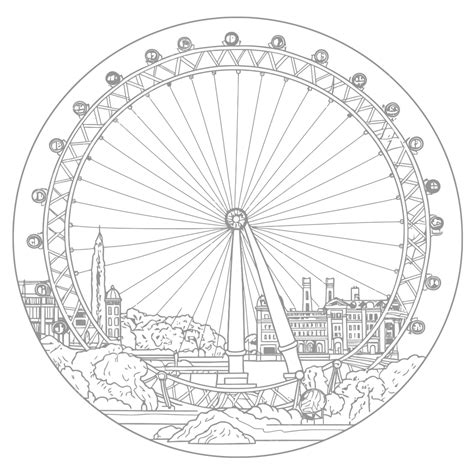 london colouring sheets|london eye coloring page.